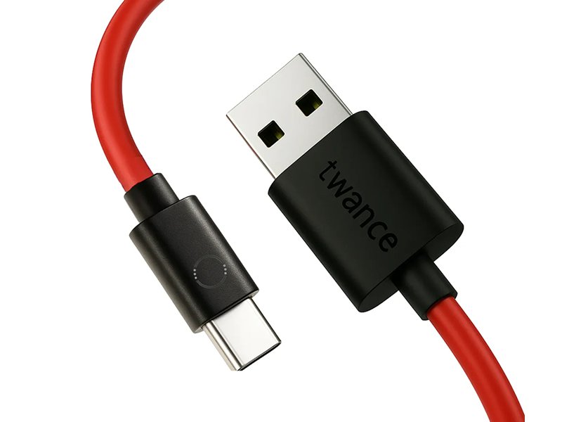 2 Meter Type C To USB Fast Charging And Data Transfer Cable Red Color Long Cable