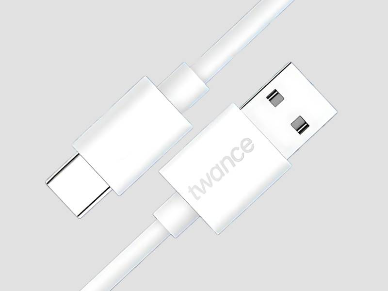 Long 2 Meter PVC Type C To USB Fast Charging And Data Transfer Cable