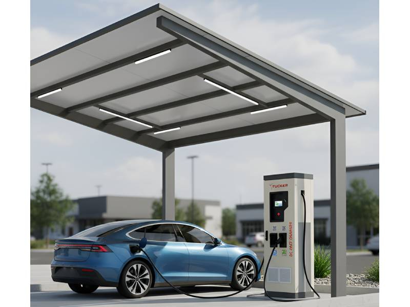 DC Fast EV Charger Dual Gun for Public Charging Infrastructure