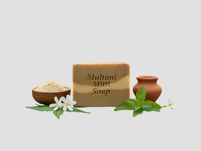 Multani Mitti Cleansing Soap For Oil Control And Glow