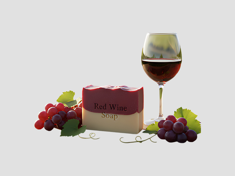 Red Wine Double Color Soap For Brightening And Smooth Skin