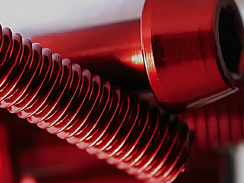 Cherry Red Aluminium Anodizing Finish For Precision Components
