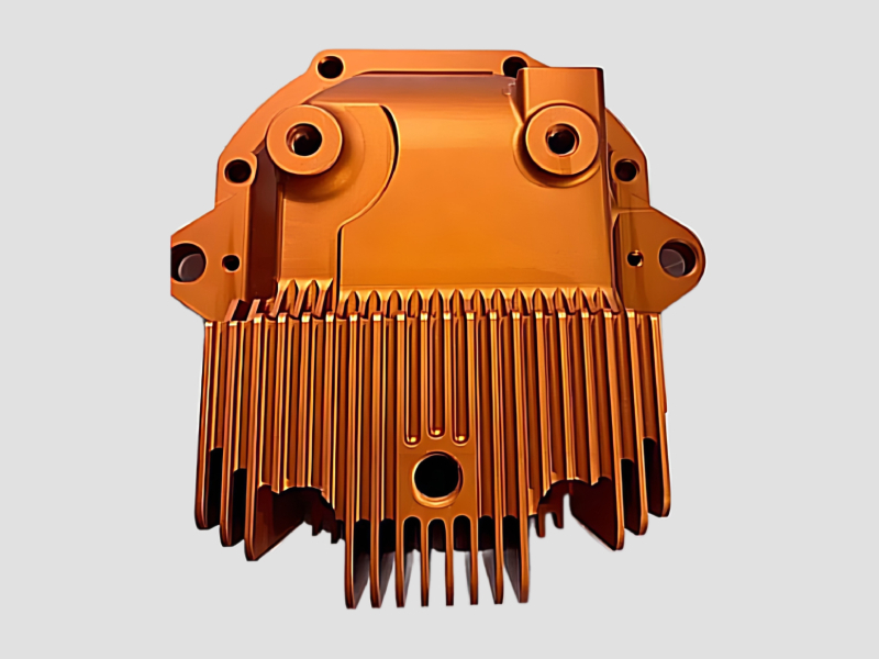 Orange Aluminium Anodizing Finish For Motor Caps And Gasket Covers