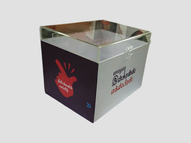 Transparent Acrylic Storage Box For Countertop Use