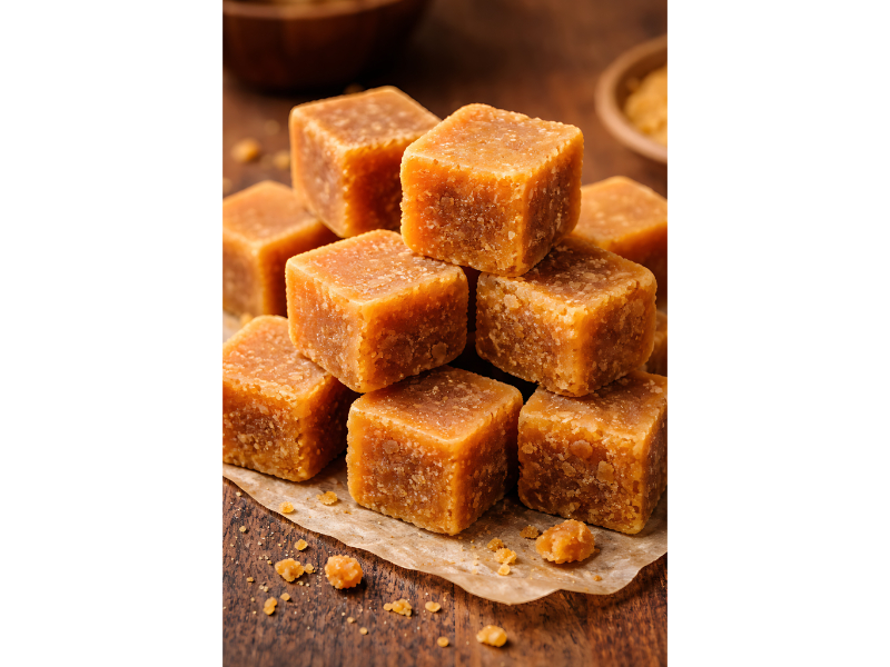 Jaggery Cubes Traditional Solid Sweetener For Tea And Sweets ARM Orgaanics