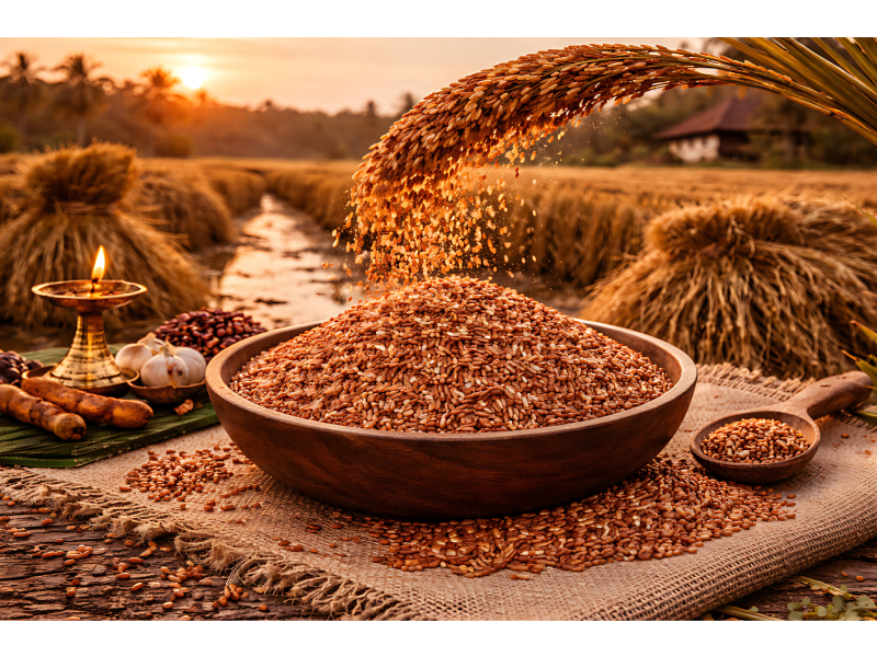 Kattuyanam Rice Traditional Red Rice For High Fiber Nutrition ARM Orgaanics