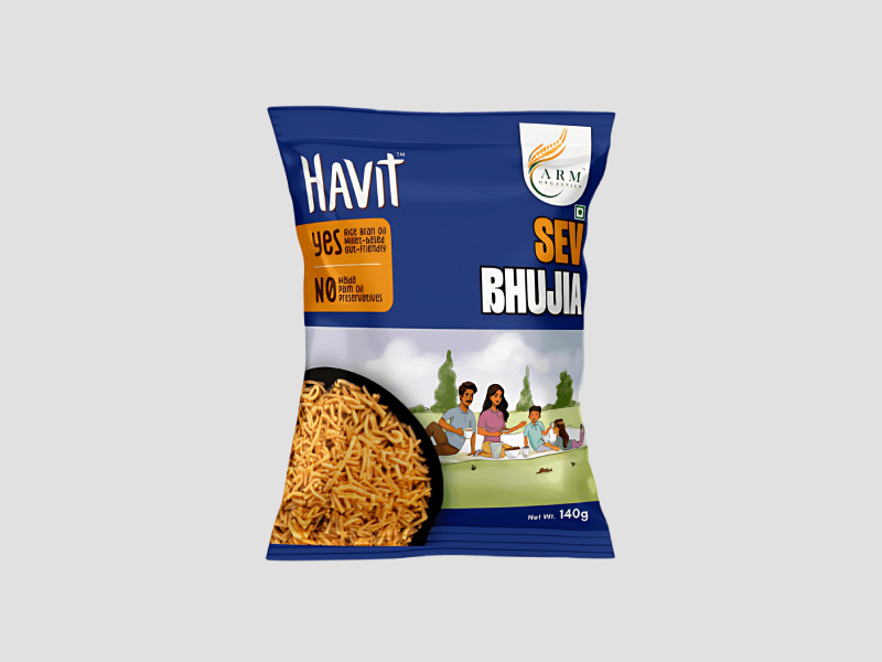 Sev Bhujia Spicy Gram Flour Snack ARM Orgaanics