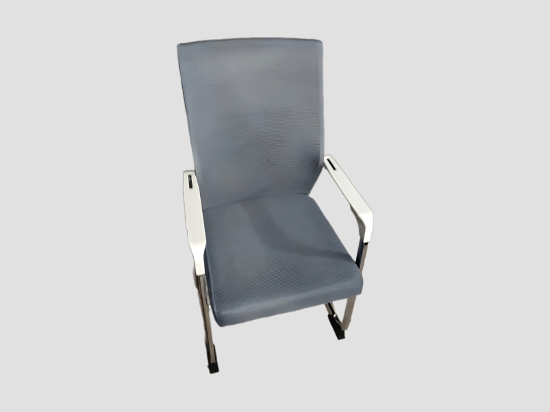 Fabric Upholstered Visitor Chair with Powder Coated Sled Frame For Meeting Room Use