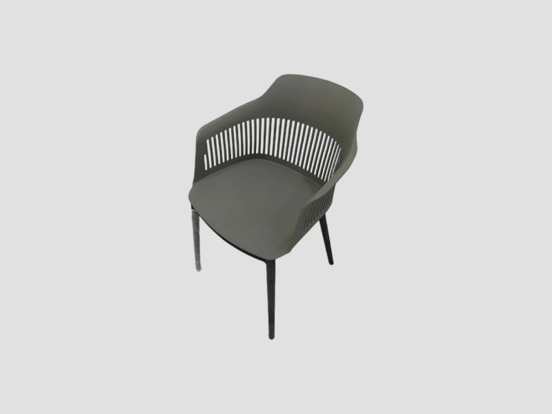 Lattice Back Designer Cafeteria Chair For Modern Cafe Seating Use