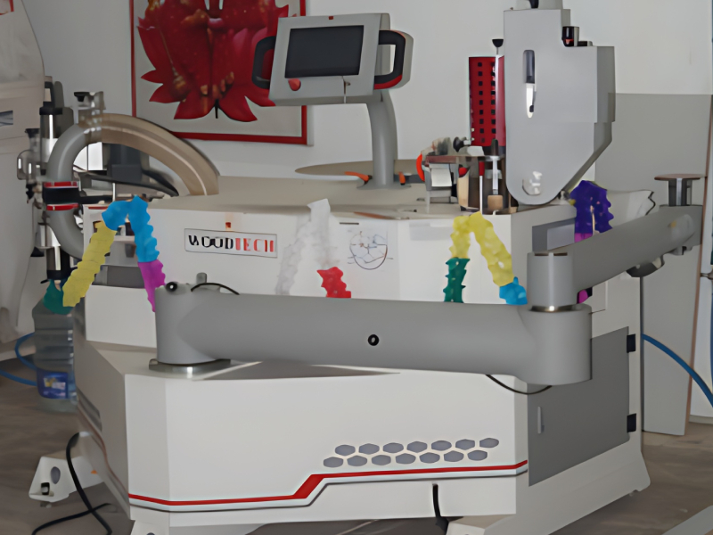 Automatic corner rounding edge banding machine