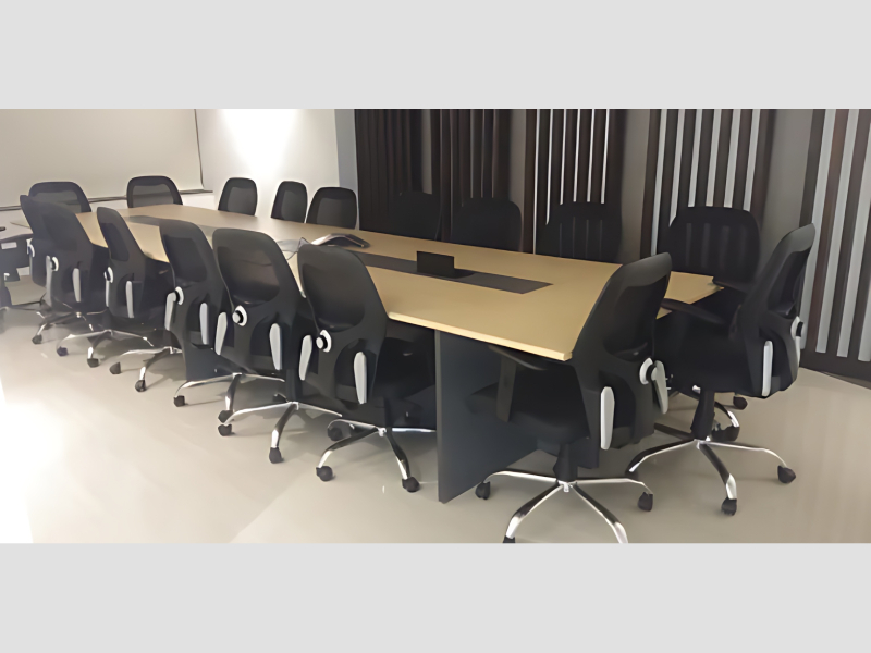 Large boardroom table for corporate executive meeting rooms