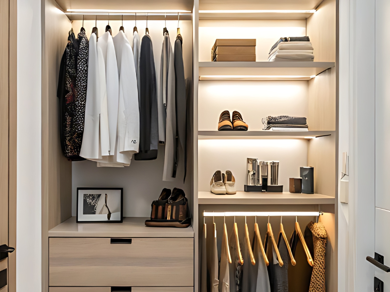 Residential storage solutions for organized interior spaces