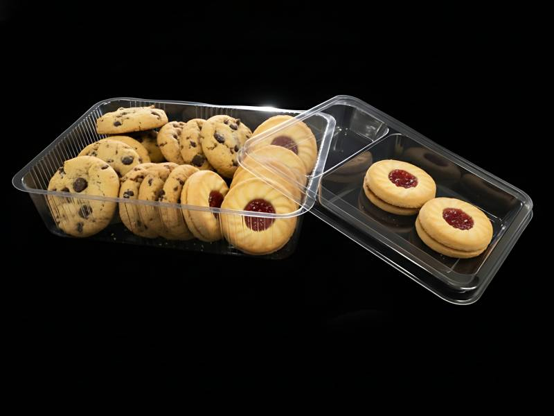 Clear Plastic Sweet Biscuit Tray For Confectionery Packaging