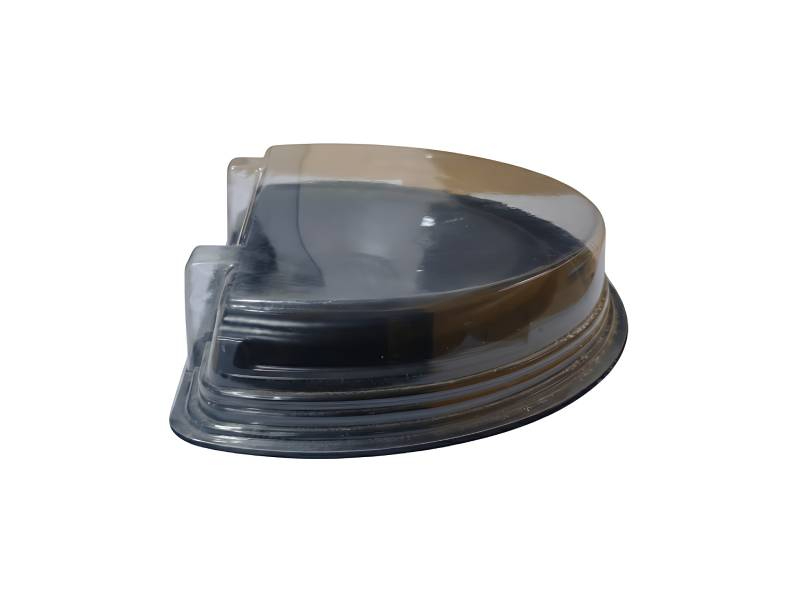 Half Moon Seafood Platter With Clear Dome Lid For Retail Takeaway Packaging