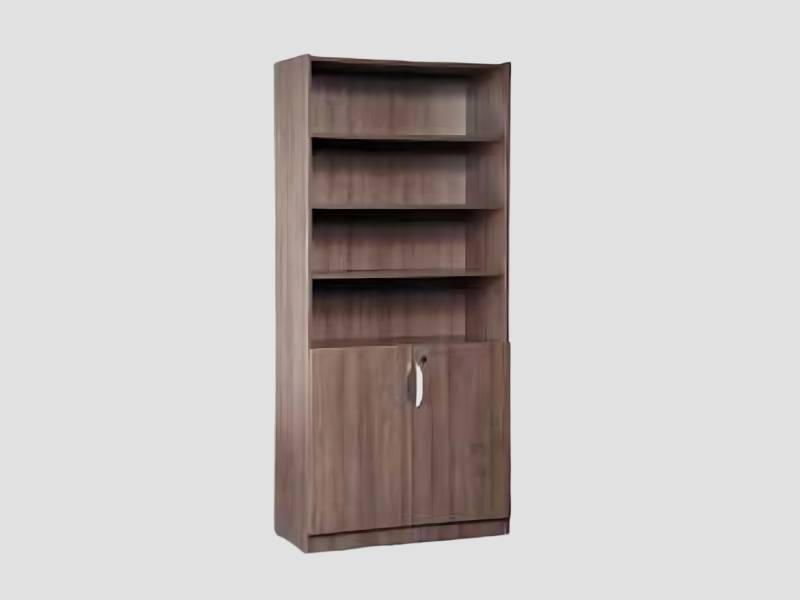 Open Shelf Office Bookcase with Lower Cabinet For File Storage Use