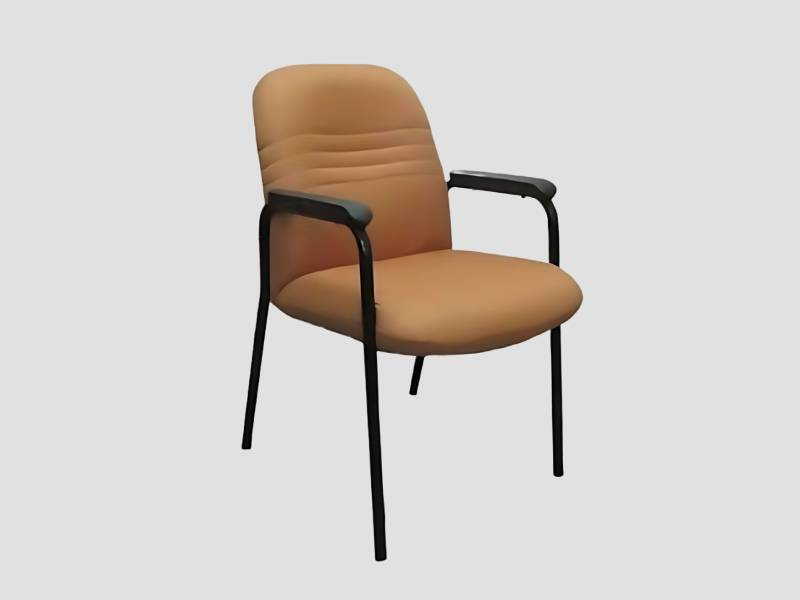 Premium Visitor Chair With Cushioned Seat And Arm Support For Reception Use