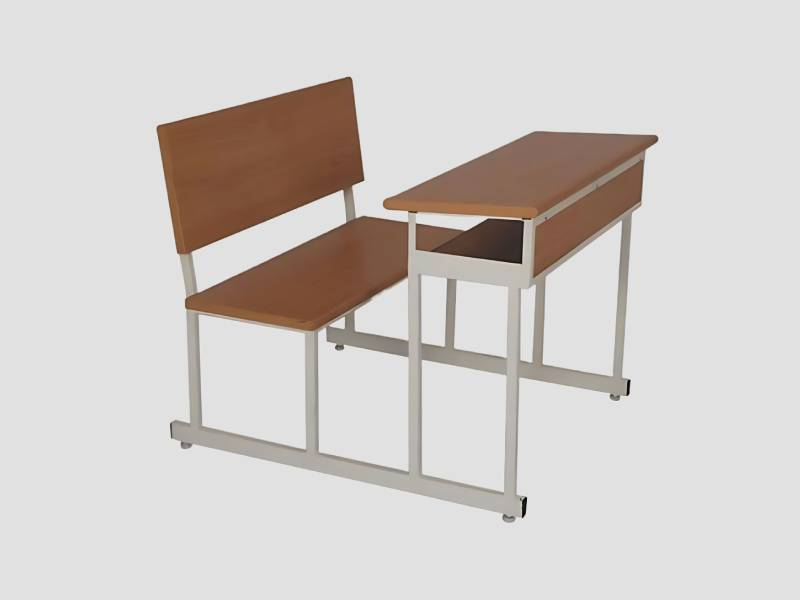 Single Seater School Desk and Chair Set For Classroom Use