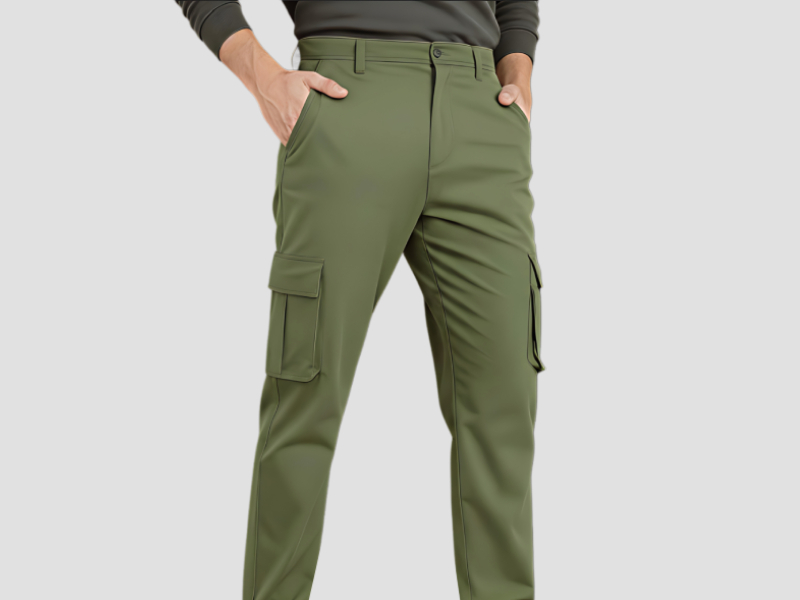 Indian Army Men\'s Knitted Cargo Pants For Tactical Field Use
