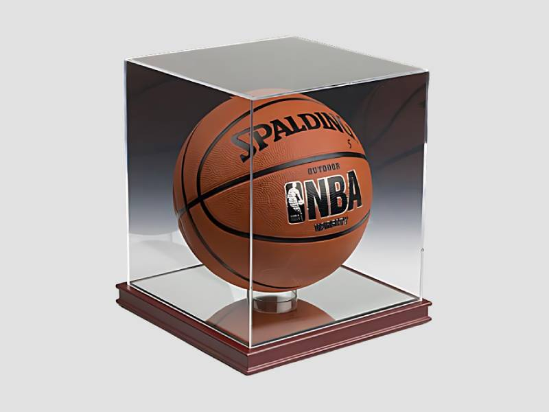 Acrylic Display Hood with Wooden Base for Product Protection