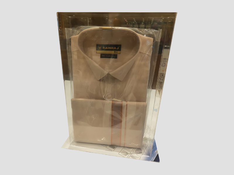 Acrylic Shirt Display Stand For Retail Showroom Use