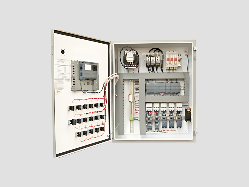 Industrial Electrical Control Panel With PLC And Relay System