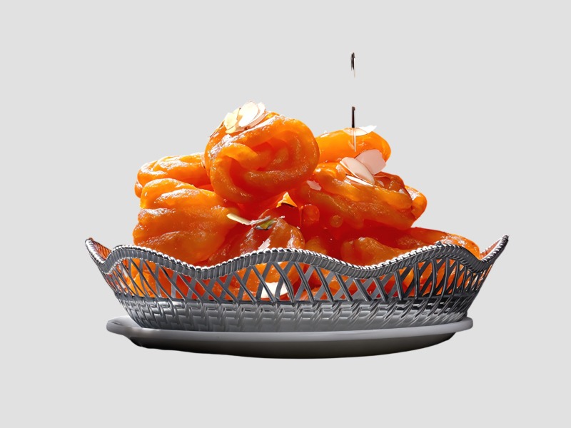 Traditional Jalebi Sweet Made from Refined Flour With Sugar Syrup For Festive And Retail Use