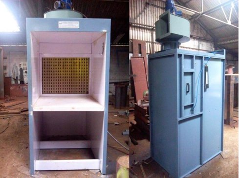 3FT Width Dry Type Paint Booth For Small Parts Painting