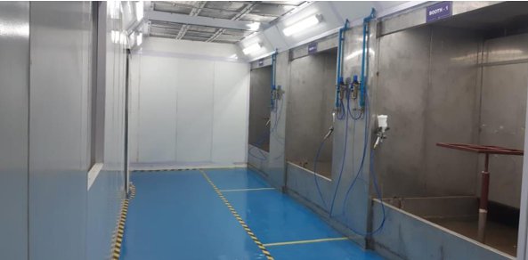 6FT Width Wet Type Paint Booth For Medium Parts