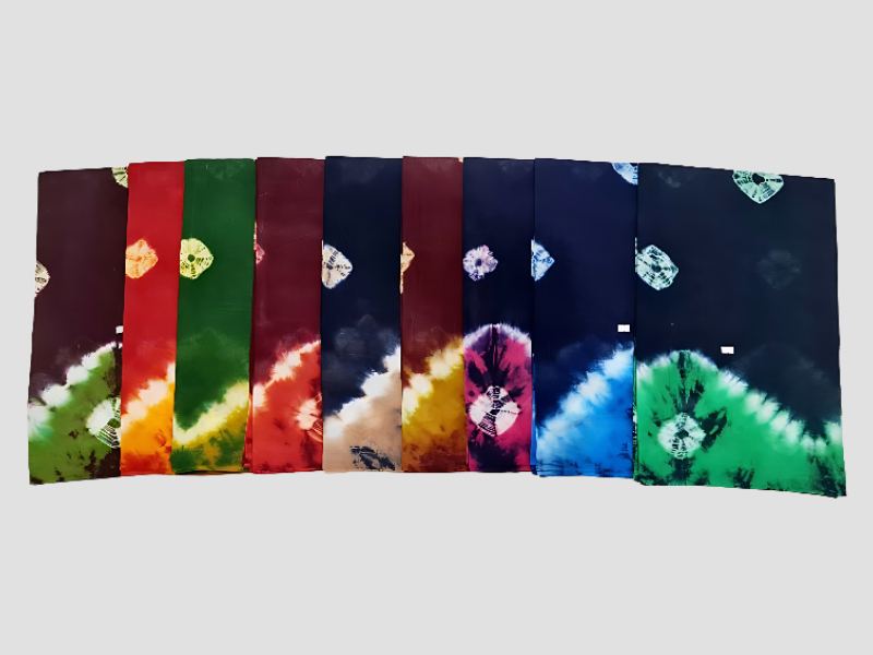 Dye & Tye Cotton Saree For Daily Wear