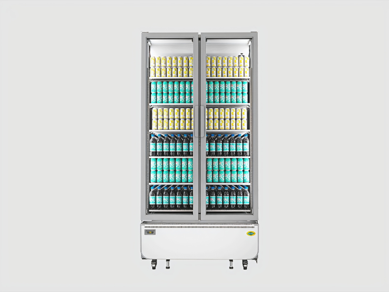 SRC1050HC-GL Double Door Visi Cooler For Commercial Use