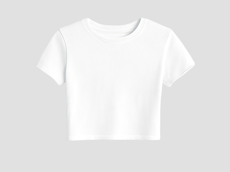Crop Top With Short Sleeve