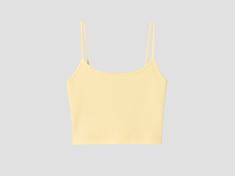 Cropped Tank Top with Spaghetti Strap