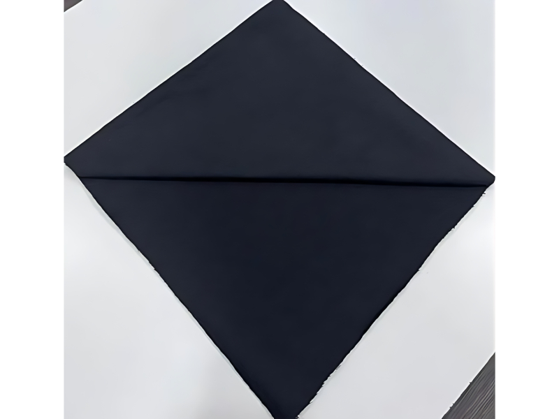 Black Recycled PC Single Jersey Fabric