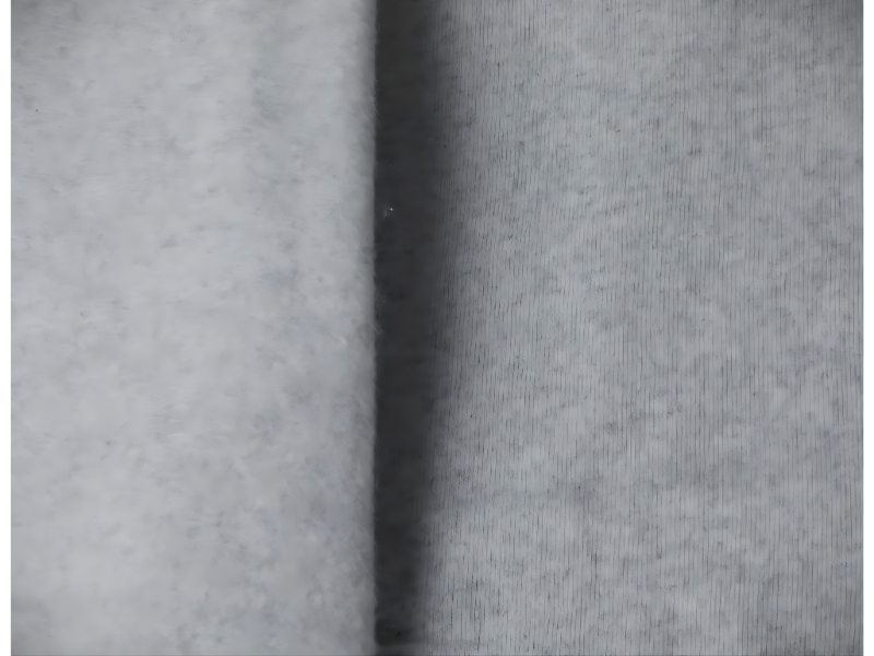 Loop Knit Raising Fabric White Melange