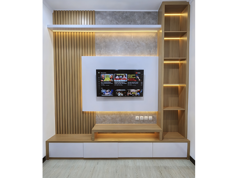 Floating Edge Media Console