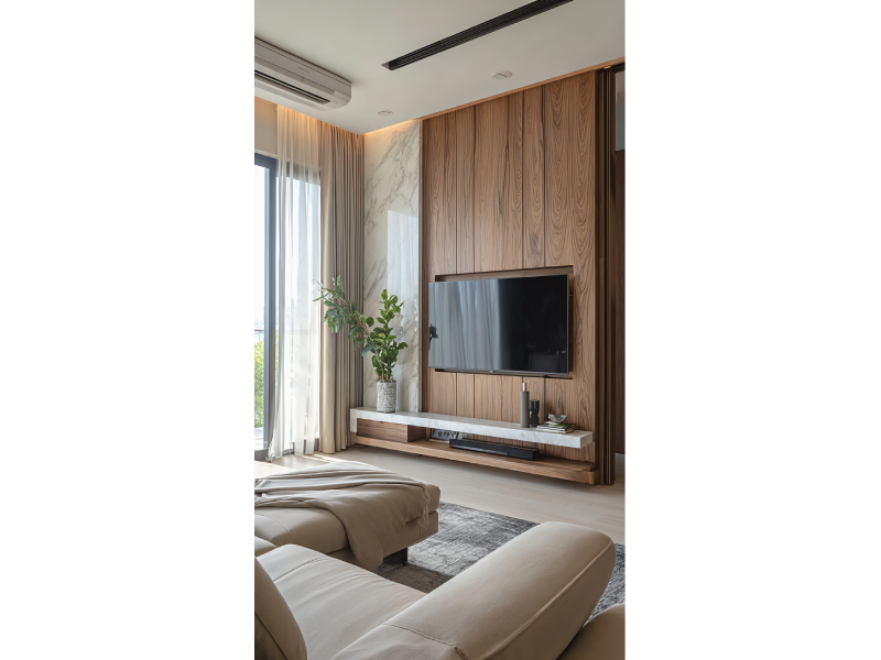 Linear Wood Panel Unit