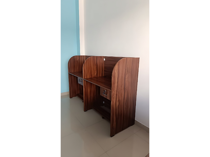 Premium Pooja Cabinet With CNC Cut Doors And Bell Design For Traditional Interiors