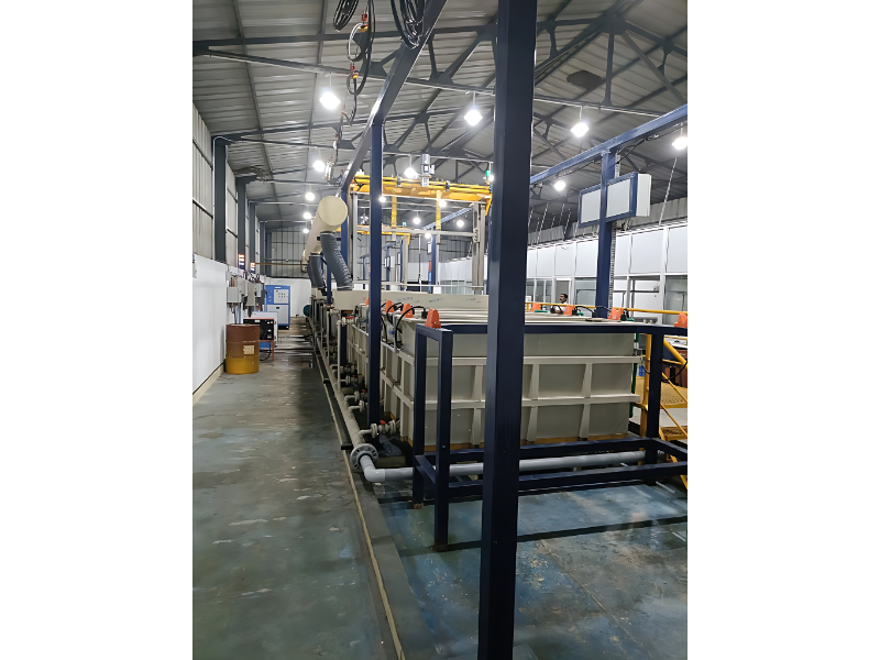 Automated Electroplating Line With Gantry Hoist Multi Stage Surface System