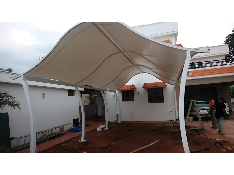 Car Parking Tensile Structure For Vehicle Protection Applications