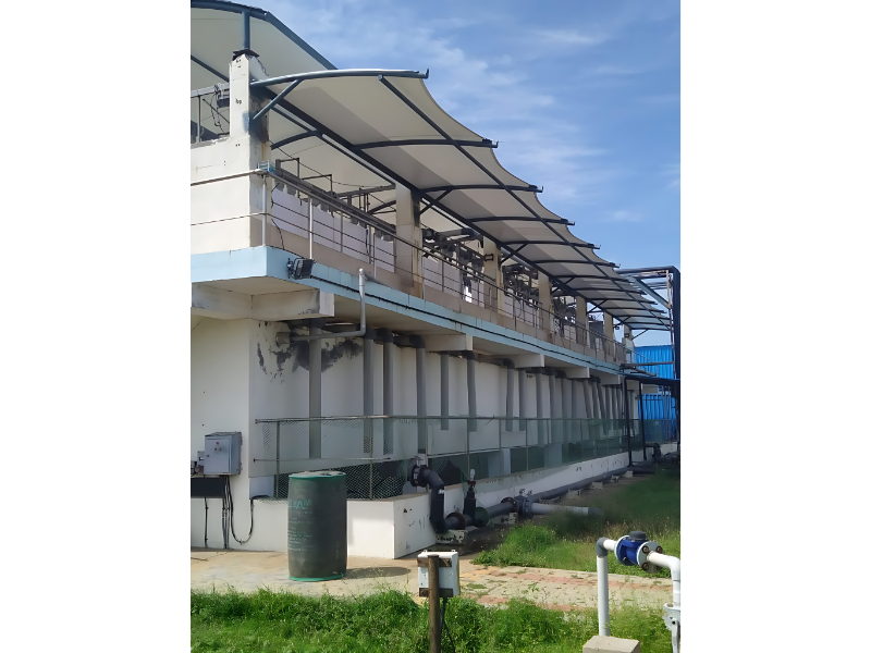 Steel Frame Tensile Utility Roofing System For Industrial Applications