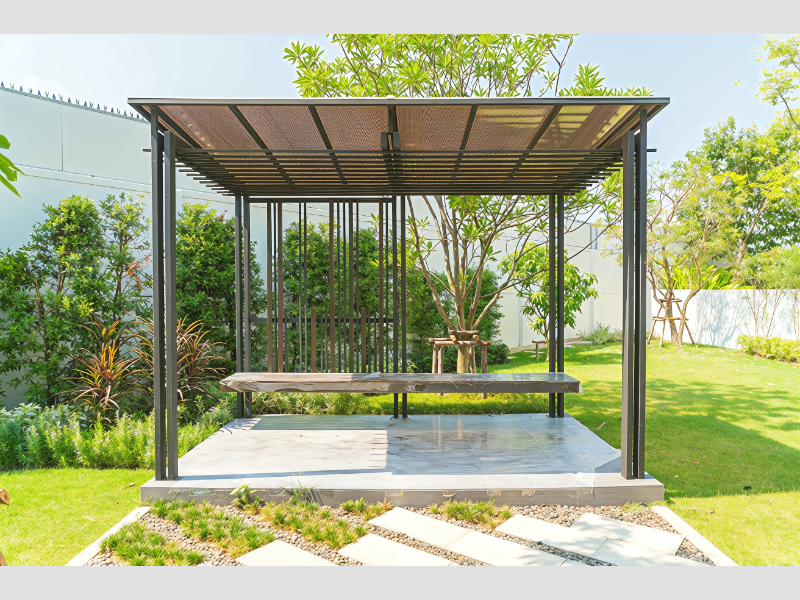 Sun Louver Pergola For Adjustable Outdoor Shade And Weather Protection