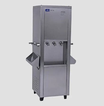 CJ Water Stainless Steel 5 Tap Industrial Water Cooler