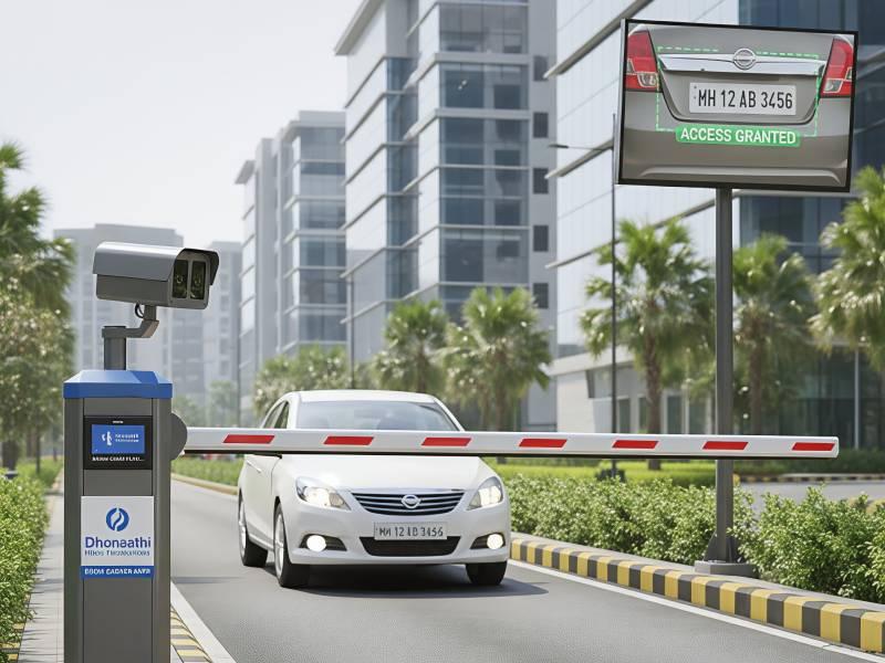 Boom Barrier Gate with ANPR Camera Access Control System