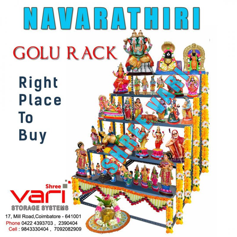 Golu Rack Decorative Multi Step Display For Festival And Home Use