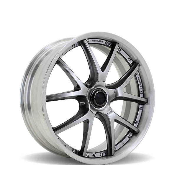 2x5P Shining Silver w/ Brushed 22"