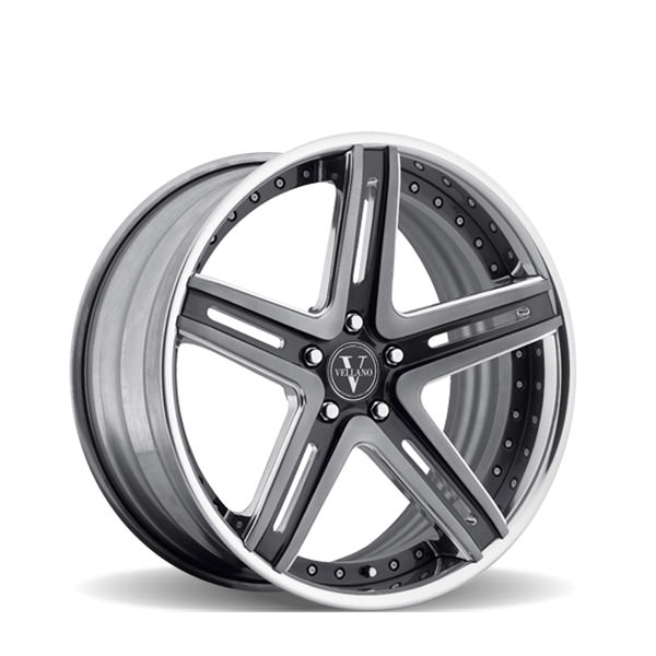 Concave VRH Tinted Brush Gloss Black w/ Chrome Lip