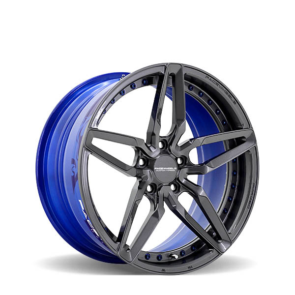 FW204 Gloss Dark Gunmetal w/ Dark Blue 19