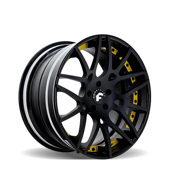 Maglia-ECL Matte Gloss Black w/ Yellow 20"