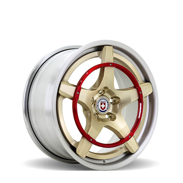 Recoil Brushed Gold w/ Ring Brushed Red 18