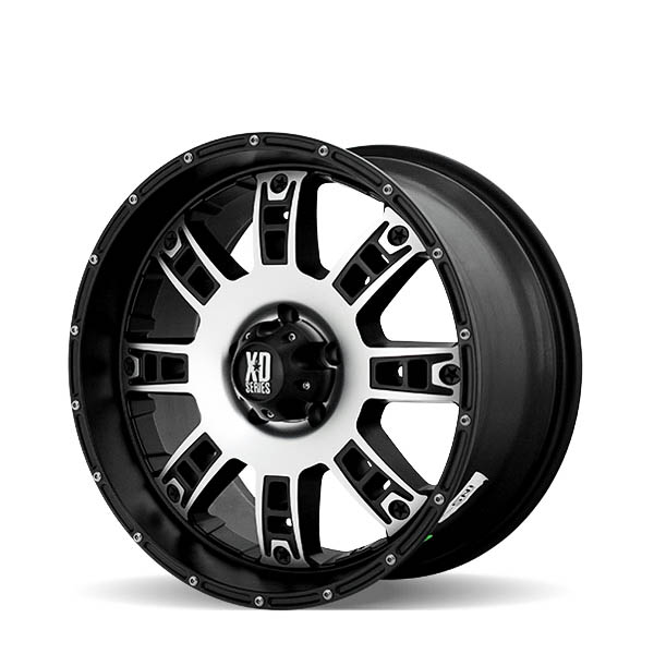 Riot Matte Black Machined 20